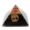 Tourmaline Noire Pyramides Orgonite Arbre de Vie 7.5 cm