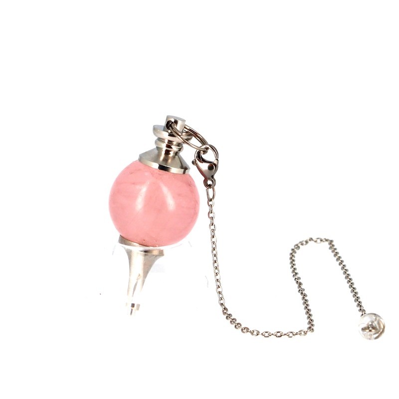 Pendules Boule Quartz Rose
