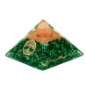 Véritable Malachite Pyramide Orgonite Arbre de Vie 7.5 cm