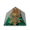 Véritable Malachite Pyramides Orgonite Métatron 7.5 cm
