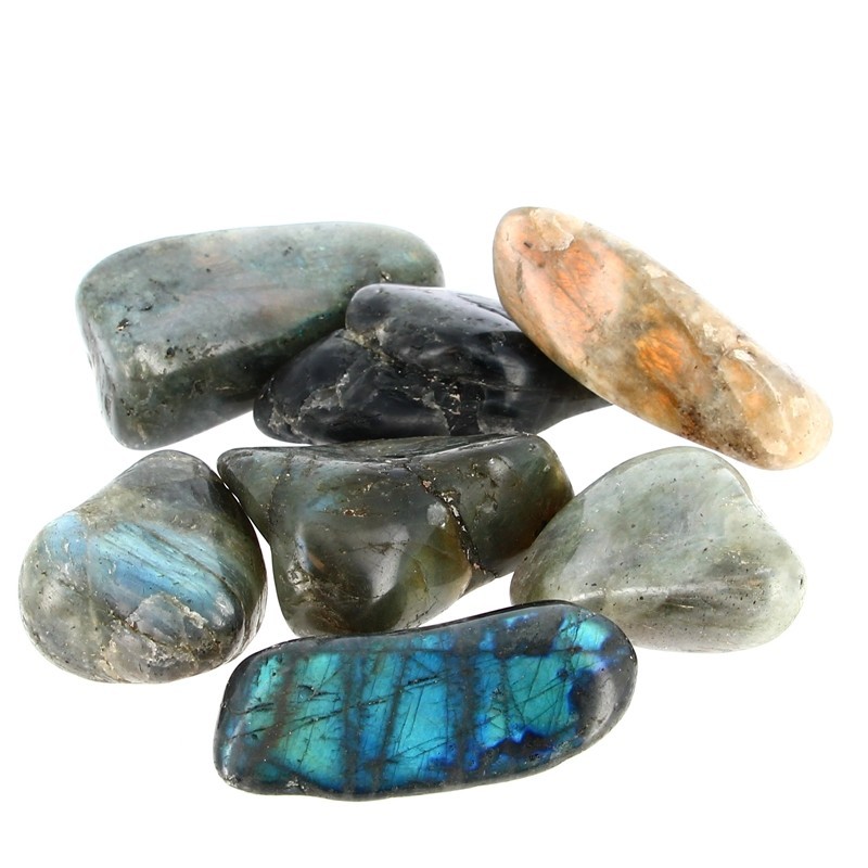 Labradorite de Madagascar Pierres Roulées Taille 4