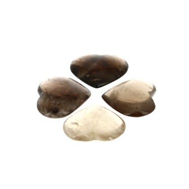 Cœur Quartz Fumé EXTRA 4 cm