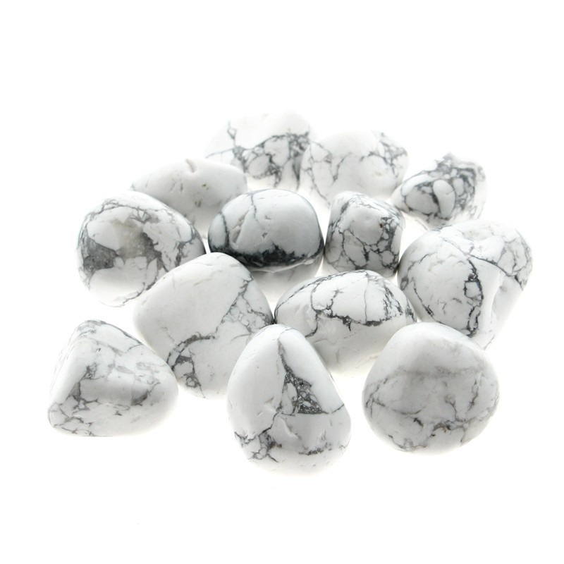 100 g Pierres Roulées Howlite