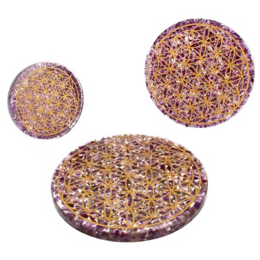 Plateau Orgonite Améthyste...