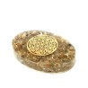 Galets Labradorite Orgonite Fleur de Vie 7 cm