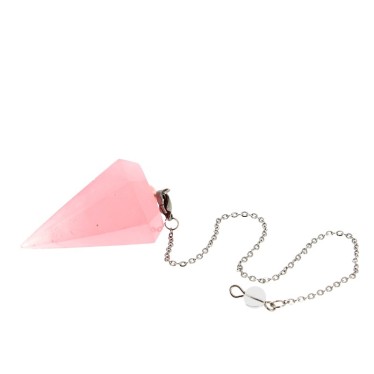 Pendule Facetté Quartz Rose...