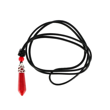 Jaspe Rouge Collier Pointe