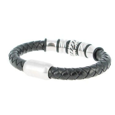 Acier inoxydable & Cuir