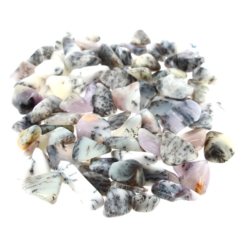 500 g Opale Dendritique (Merlinite) EXTRA de Madagascar Pierres Roulées