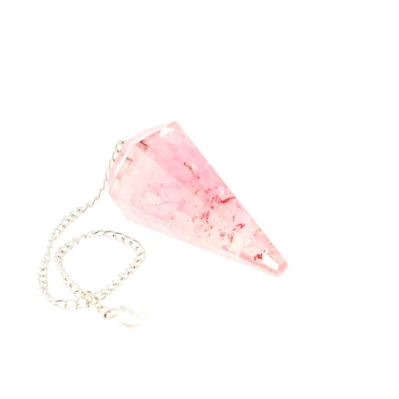Pendules Orgonite Quartz Rose