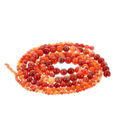 Perles Agate de Feu EXTRA