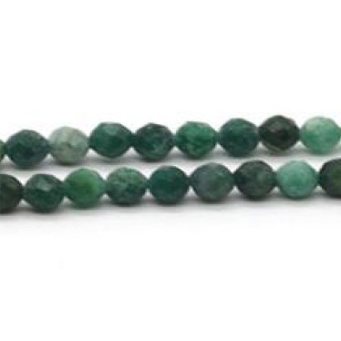 Perles Jade Africain Facettées 3 mm