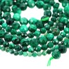 Perles Véritable Malachite Extra Facettées