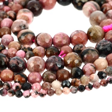 Perles Rhodonite de...