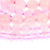 Perles Quartz Rose Facettées