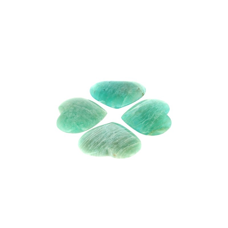 Cœur Amazonite EXTRA 3 cm