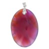 Agate Violette Naturelle de Madagascar Ovale