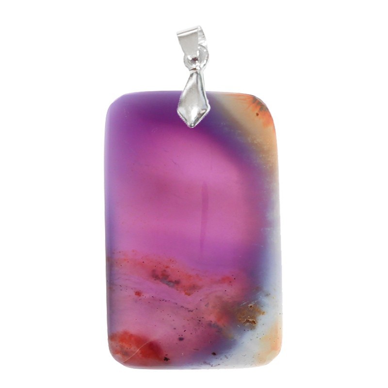 Agate Violette Naturelle de Madagascar Rectangle