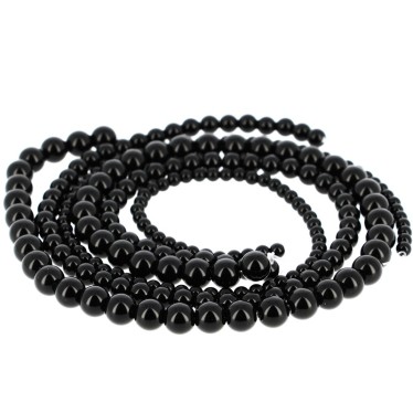 Perles Obsidienne Noire