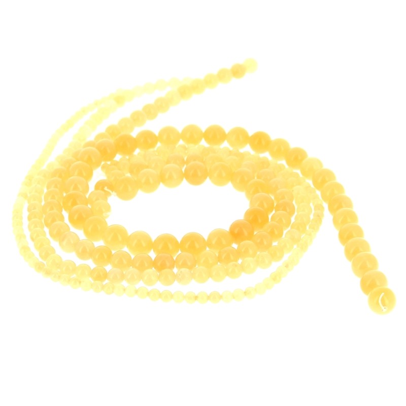 Perles Calcite Jaune