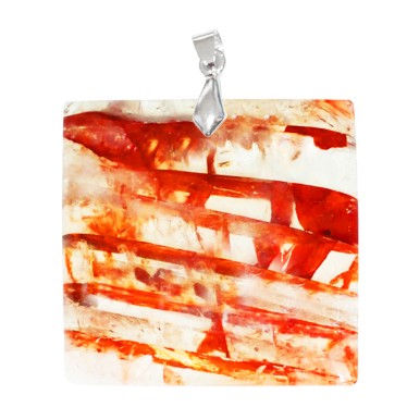 Quartz Hématoïde Rouge Carré