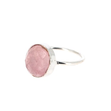 Quartz Rose Facetté &...