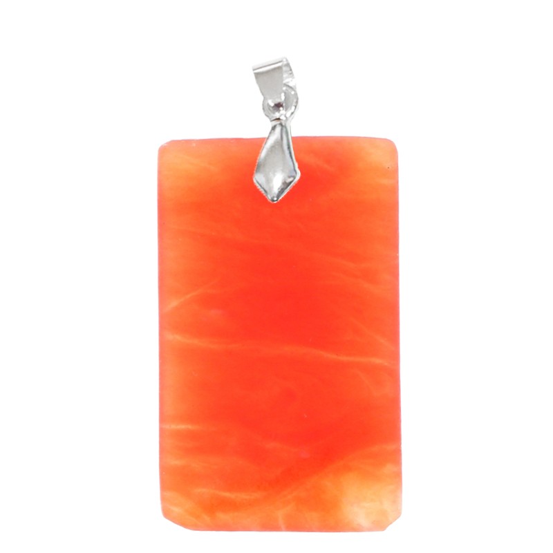 Calcite Orange EXTRA Foncée Rectangle Fin