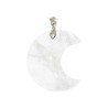 Cristal de Roche Transparent de Madagascar Croissant de Lune