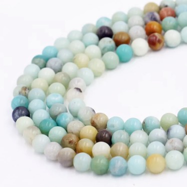 Perles Amazonite Multicolore