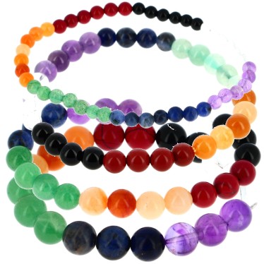 7 chakras Billes de 4 à 8 mm