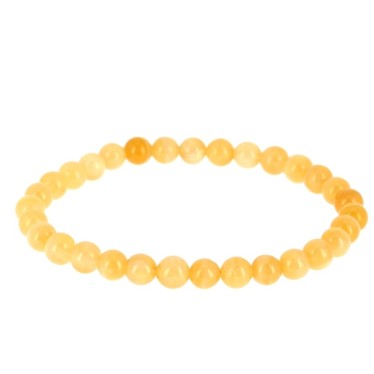 bracelet Calcite Jaune EXTRA Billes 6 mm