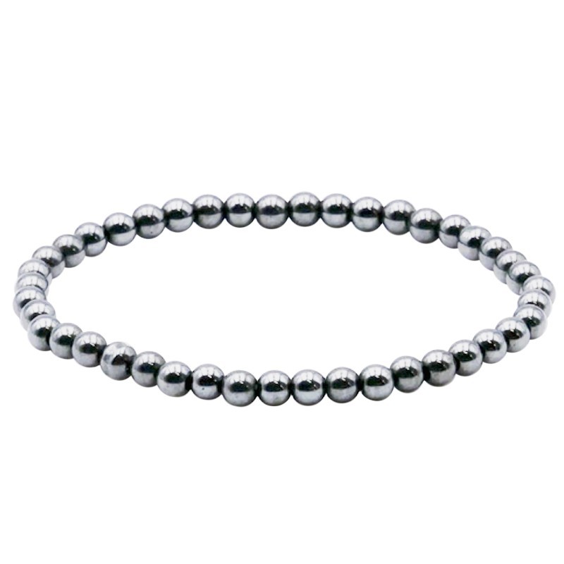Bracelet en Hématite Billes de 4 mm