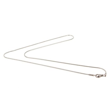 Chaîne ACIER INOXYDABLE 50 cm Diamètre 1.2 mm mailles "Serpent"