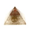 Cristal de Roche Pyramides Orgonite Arbre de Vie 7.5 cm
