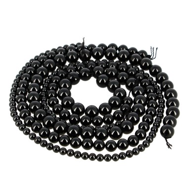 Perles Spinelle Noire EXTRA