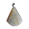 Pierre de Lune Blanche Pailletée Triangle 3 cm