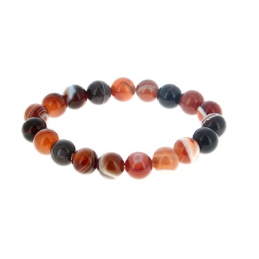 Agate Œil Brune Billes 10 mm
