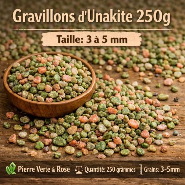 250 g Gravier Unakite 3-5 mm
