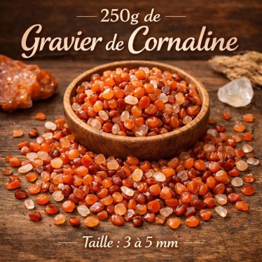 250 g Gravier Cornaline 3-5 mm