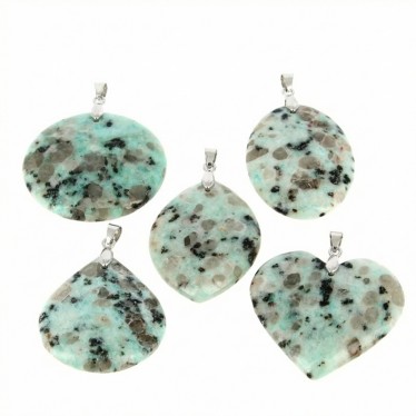 Jaspe Kiwi EXTRA Pendentifs