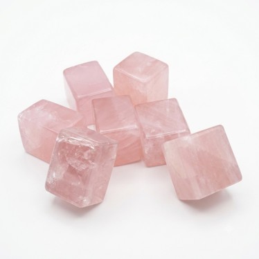 1 Cube de Quartz Rose 3 cm