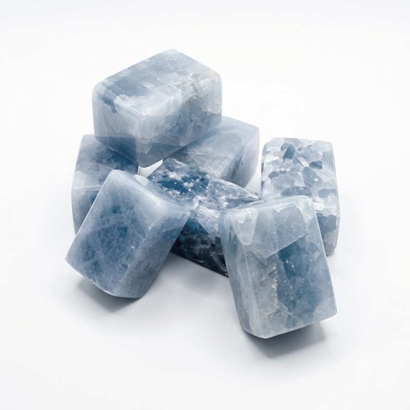 1 Cube de Calcite Bleue 3 cm