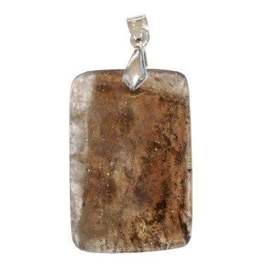 Pendentifs Quartz Fumé Rectangle