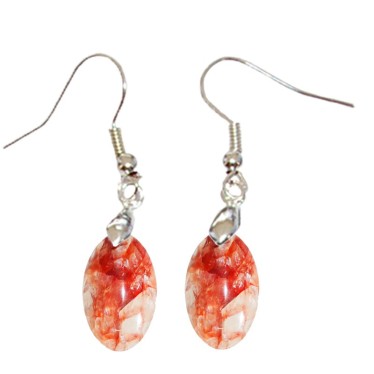 Quartz Hématoïde Rouge Ovale