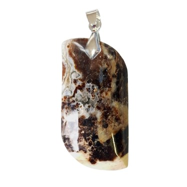 Pendentifs Opale Noire de Madagascar Forme S