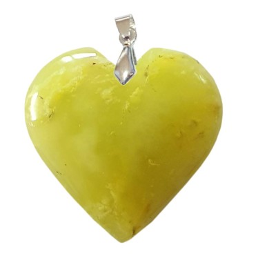 Pendentifs Opale Verte Cœur