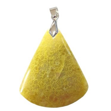 Pendentifs Opale Verte Triangle