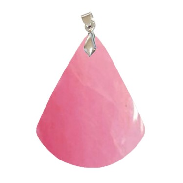 Pendentifs Quartz Rose Triangle