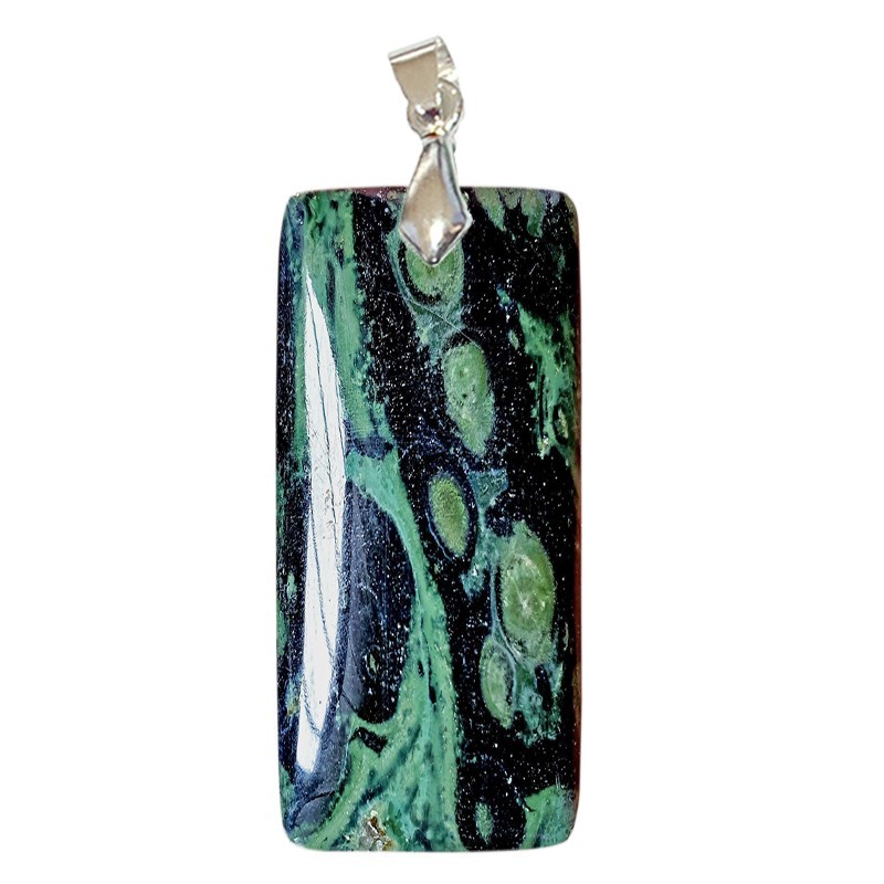 Pendentifs Jaspe Kambamba Rectangle Fin